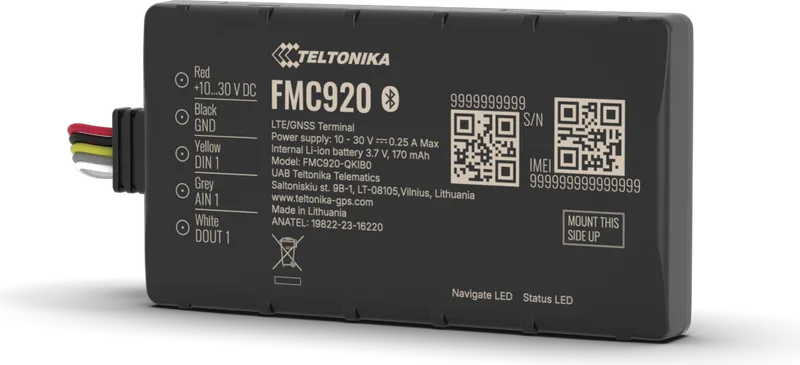 Teltonika FMC920 — VESA-approved Cat-1 tracker — SA insurance fitment ready