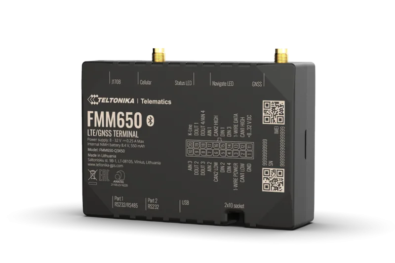 Teltonika FMM650 — Cat-M1 premium · live video