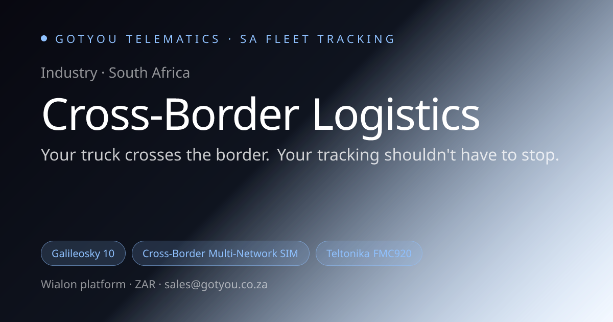 Cross-Border Logistics Fleet Tracking SA